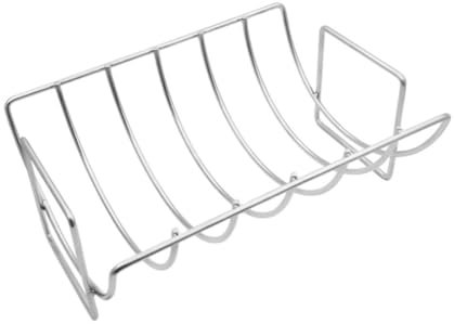 POPETPOP Support À Steak en Acier Inoxydable pour Barbecue Facile À Utiliser sans Danger pour Les Barbecues en Extérieur