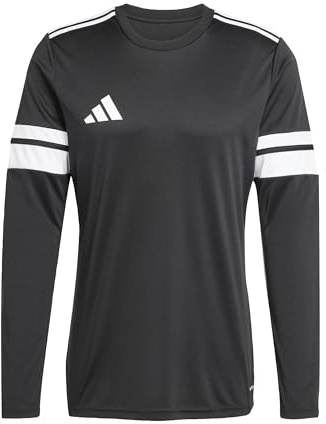 adidas Men's SQUADRA25 Jersey Long Sleeve, Black/White, XL