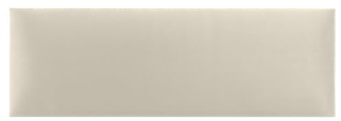 DecoNest Testiera Cuscino da parete decorazione da parete pannello acustico pannello da parete 3d lusso moderno imbottito 90 x 30 cm Cremoso