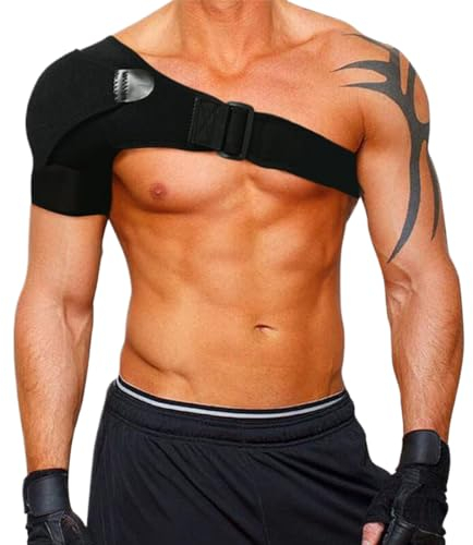 Tutore Spalla, Supporto Cuffia dei Rotatori per Dolore, Tutore Supporto Fascia Leggero in Neoprene, per Sollievo Dal Dolore Alla Spalla, per Braccio Destro e Sinistro