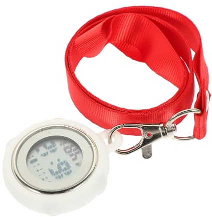 WRITWAA Orologio da Taschino per Infermiere Design a Fibbia, Super Leggero in Silicone e Plastica, per Giornata e Periodo dell'Infermiere