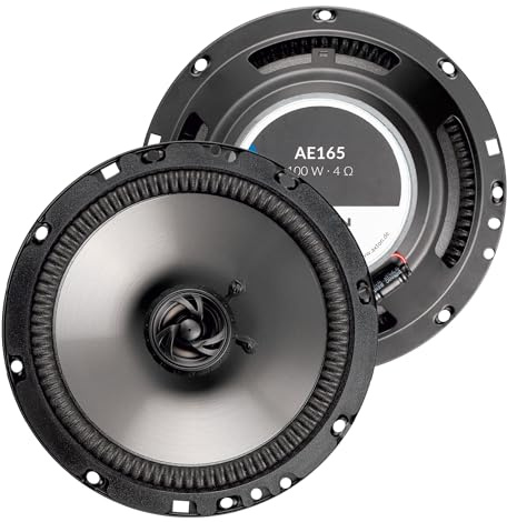 AXTON AE165 – 16,5 cm / 6,5“ 2-Wege Koaxial System, Auto Lautsprecher für Front oder Heck, Soundsystem mit 100 Watt, geeignet auch für Wohnmobile, 1 Paar