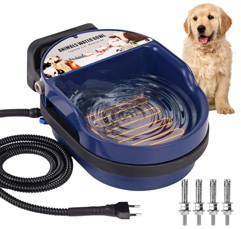 Bebedero AutomáTico con CalefaccióN para Perros, Bebedero TéRmico de Gran Capacidad para Mascotas Al Aire Libre para Perros, Caballos, Vacas, Cabras, Cerdos, Etc.