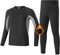 Roadbox thermoshirt Boys- unterziehshirt Jungen Set unterziehhose thermounterhose merinowolle thermounterhosen Kleidung mit Tasche für REIT Fahrrad Skifahren Snowboarden Schnee