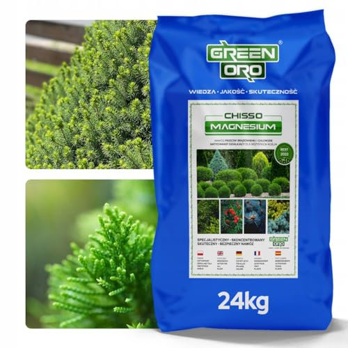 GREEN ORO CHISSO MAGNESIUM 24KG - Engrais au magnésium contre le brunissement pour conifères comme le thuya et l’if