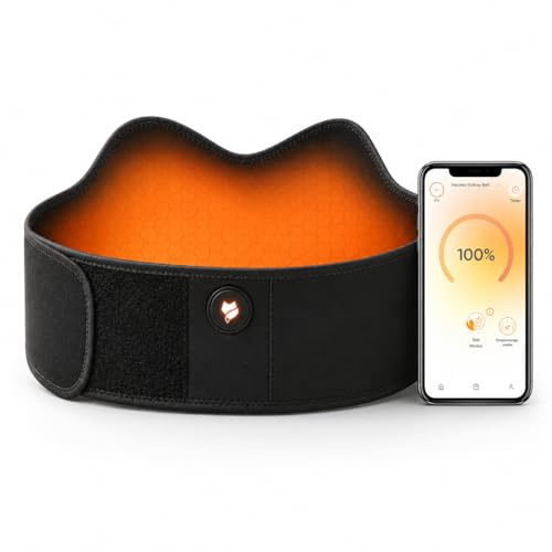 Vulpés HeatBelt Pro 10 – Infrared Deep Heat Belt for Back, Kidneys & Pelvis | Skin-Friendly Bamboo Material | 10,000 mAh Battery
