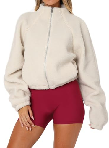 Justalwart Teddy Jacket Women Cropped (US 4-6)