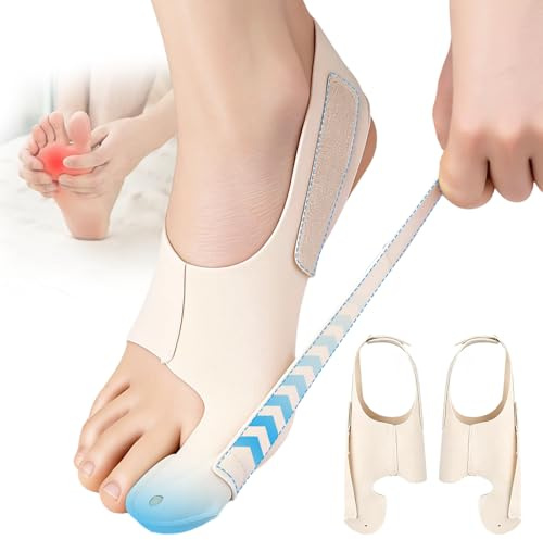 Viexpand 2 x Hallux Valgus Bandage Correcteur, Réglable Chaussettes Valgus, Ultrafine, Corrige l’Hallux,Confortable,Confortable Jour et Nuit, Convient pour Femmes Hommes