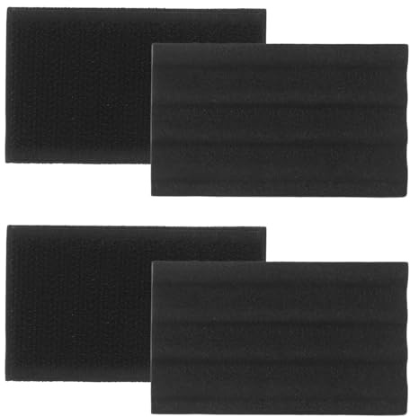 KOMBIUDA 4 Pièces Lot de 4 Porte-leurres en Eva Noir, Planche à Appâts Anti-enchevêtrement, Rangement pour Hameçons et Leurres de Pêche en Bateau, Accessoire de Matériel de Pêche Pratique