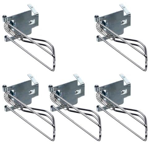 DOITOOL 5 Pezzi Clip in Metallo Argento Inserto per Cassetto Contanti per Registratore di Cassa, Resistente All'usura Clip Porta Soldi per Uso Quotidiano in Negozio