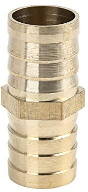 X AUTOHAUX 25mm Brass Barb Hose Fitting Straight Connector Adaptor for Air Water Gas Oil