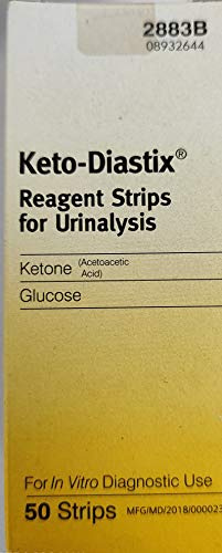 Keto-Diastix Strips for Urinalysis 50 Test Strips (2883B)