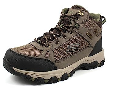Skechers Herren SELMEN MELANO Trekking Shoes, Chocolate Leather W/Mesh, 41 EU