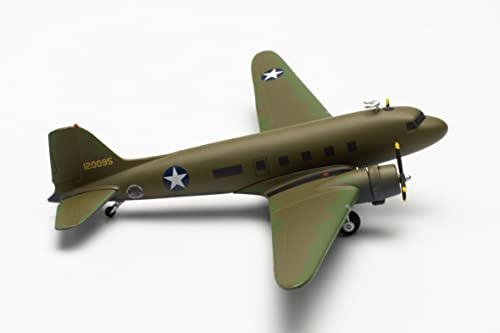Herpa Modellflugzeug Vintage Wings Douglas C-53 41-20095 Maßstab 1:200 - Modellbau Flugzeug, Flugzeugmodell für Sammler, Miniatur Deko, Flieger ohne Standfuß aus Metall