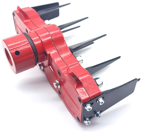 konkoke-FRESA UNIVERSALE PER DECESPUGLIATORE CON 4 DENTI DI FRESATURA ,Accessorio Zappe per decespugliatore a scoppio motozappa,zappetta per decespugliatore,fresa per decespugliatore-JG-BCT-02