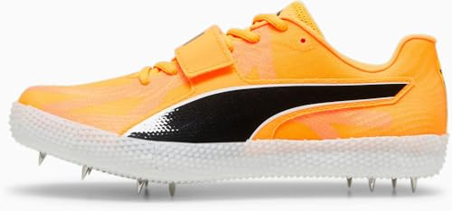 PUMA - Uomo Evospeed High Jump 11 Ultraweave Scarpe, Ruscello del sole/Luce del tramonto/Nero, 6 US
