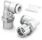 TAILONZ PNEUMATIC Weißes Winkelstück Außengewinde 10 mm Schlauch-AD x 3/8 BSP Steckverschraubungen PL10-03 (Packung mit 2 Stück)