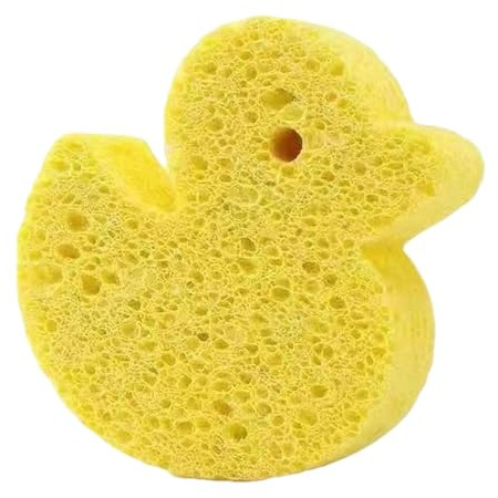 Esponja de baño para bebés, Esponja de baño para niños pequeños | Depurador de gel de baño con esponja de pulpa de madera - Removedor de piel muerta, lindo depurador corporal, esponja de duch