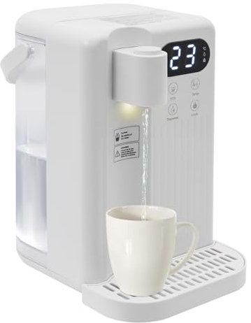 Distributore elettrico di acqua fredda, distributore di acqua fredda, distributore di acqua elettrica, filtro multistrato, 3 l, per la casa e le piccole imprese (bianco)