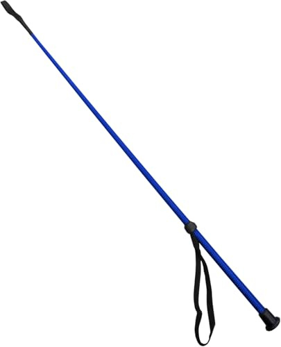 KetoBarrow Horse Riding Crop Equestrian Crop Nylon 65cm with Wrist Strap - Blue