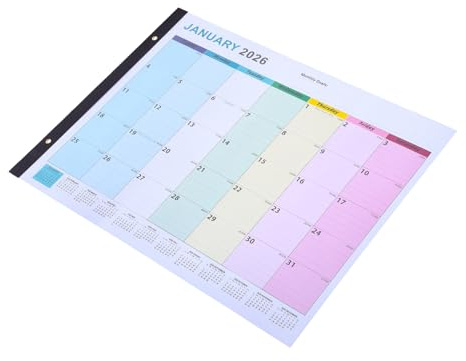 Angoily cartel de calendario calendario de pared grande póster de pared para el mes