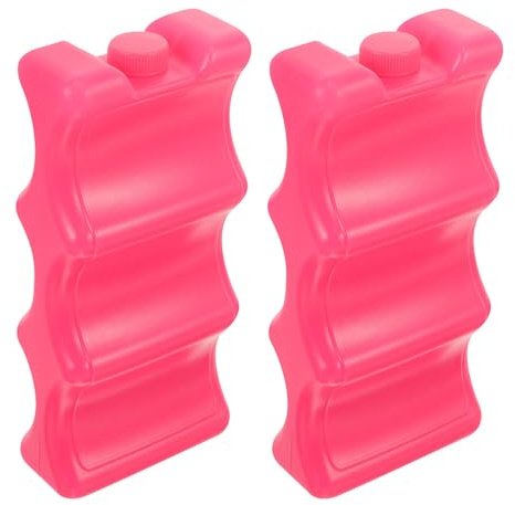 jojofuny Paquetes de Hielo Reutilizables de Goma Dura y Suave para Leche Materna 2 Piezas 600ml para Bolsas Térmicas y Botellas de Ñiño