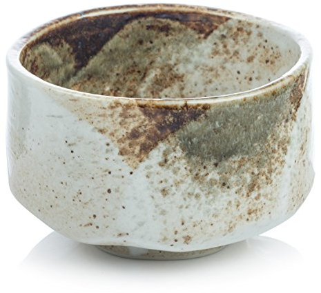 Zen Minded Japanese Traditional Matcha Tea Bowl Ceramic with Yukishino Glaze