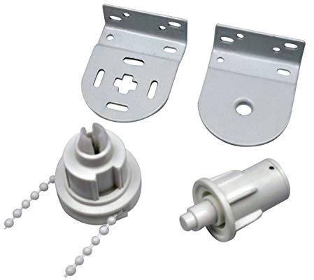 Luanxu 30mm Roller Blind Fittings, Complete With Roller Blind Clutch, Roller Blind Chain, Metal Bracket; Roller Blind Spare Parts Repair Kit Mechanism, Max Load 5 KGS