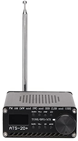 Récepteur Radio Pleine Bande, FM AM (MW & SW) SSB (LSB & USB) Radio Portable à Ondes Courtes Toutes Bandes avec Haut-Parleur, Antenne et Boîtier en Alliage D'aluminium