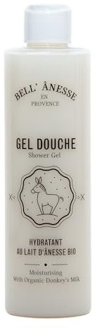 Label Provence - Gel doccia francese con latte di asino - gel doccia per uomini e donne - idratante e nutriente - 250 ml