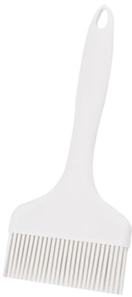 Generic Pincel de Silicona Grande para Repostería, Brocha Barbacoa Resistente al Calor, Cepillo de Aceite Pincel de Cocina para Esparcir Mantequilla, Adobo, Cocinar, Hornear, Asar (Blanco), H20211