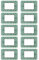BRATEK Supporto compatibile con vimar plana placca 3 moduli, 10 pezzi compatibili con vimar plana supporto 3 moduli, Placchette interruttori luce e prese