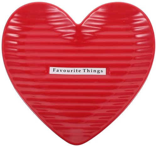 PRETYZOOM Piatto Per Bistecca in a Forma Di 8 Pollici Piatto Da Portata Romantico Per Colazione Design in Per Insalate e Dessert Per Cene a Due e Speciali