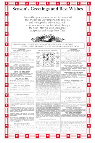 Calendar Company 2026 America's Original Almanac Calendar. Made in the USA!