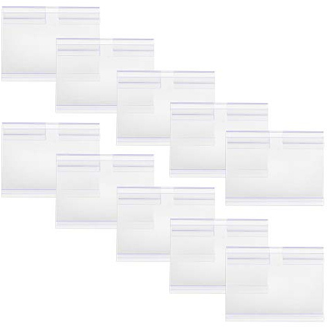 Plastic Label Holder Clear Tag Merchandise Sign Display Holder for Supermarket Shop IRCHLYN 80 Pcs (6cm x 4cm)