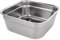 ASelected Lavabo rectangular grande de acero inoxidable 304 de 10 litros, lavabo para lavavajillas, cuenco para mezclar, sin plástico, 33 x 33 x 13,5 cm