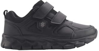 Lumberjack RAM Sneakers Donna Sport Bassa con 2 Velcri Total Black Nero Nero
