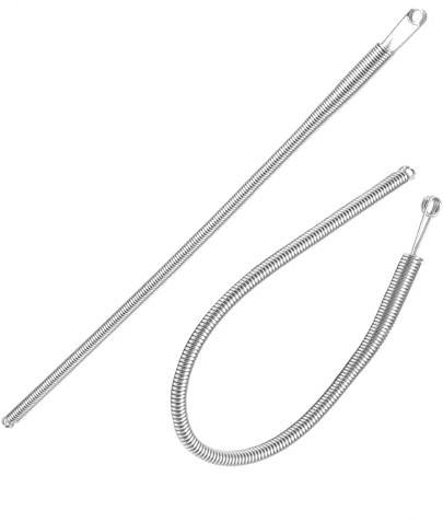 Fbshicung 2 PCS Bendable Spring Drawstring Threader Clip Pants Hoodies Elastic Band Lace Cord Flexible Drawstring Thread DIY Tool