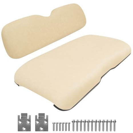 YUWEIDG0769 Golf Cart Front Seat Cushion Replacement for EZGO RXV 2008-up, Golf Cart EZGO RXV Front Seat Assembly Kit,Tan