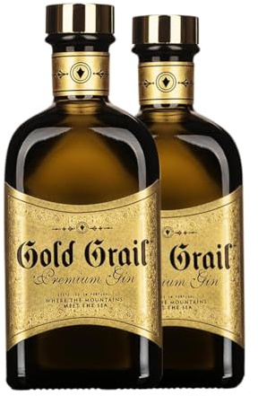 Gin Casa Redondo Gold Grail Premium Gin Portugal Medium Flasche 50 cl (Karton mit 2 Medium Flasche von 50 cl)