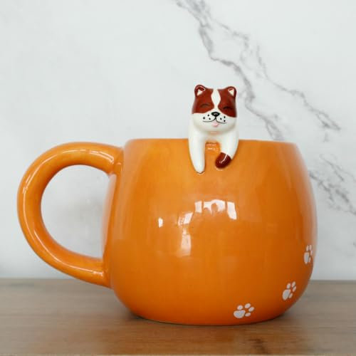 Winkee - Pet Friends Tasse Hund I Super süß als Kaffeetasse & Teetasse I Großer Becher- ca. 350 ml