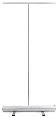 Roller Banner - 80cm x 200cm Aluminium Roll-Up Banner Stand with Included Carry Case - Portable Presentation Sign, Poster Display for Exhibitions and Events