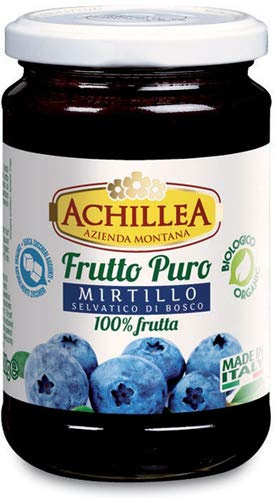 Achillea, Frutto puro di mirtillo bio, senza zuccheri, 300g