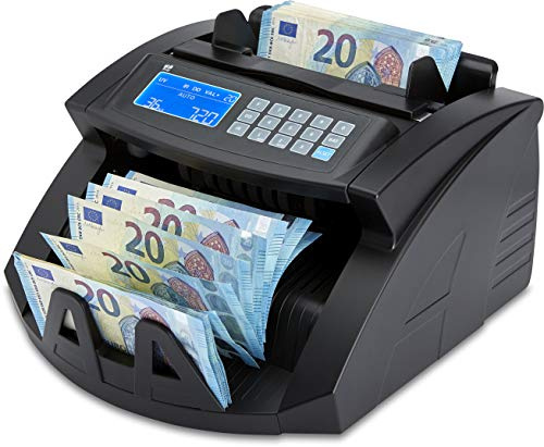 ZZap NC20+ Compteuse de Billets & Détecteur de Contrefaçons - Compte 1000 billets par minute, compte par lots, détecte les contrefaçons sur 4 points et plus encore!
