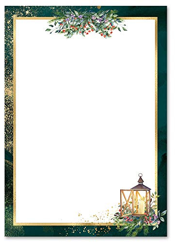 20 Sheets Motif Letter Paper! Advent Night DIN A4 - Christmas