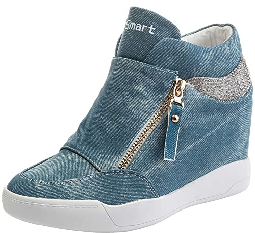 rismart Kvinnor Kil Plattform Stövel Snyggt Sneakersskor