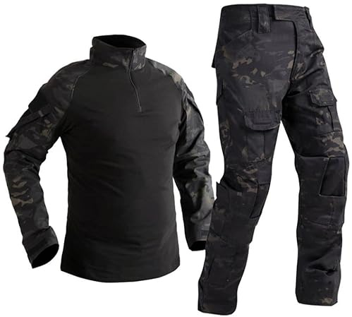 Czen Chemise de Combat militaire pour hommes uniforme tactique chemises à manches longues pantalon costume Airsoft BDU chemise Paintball tenue de Camouflage