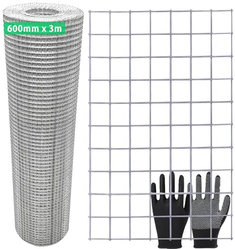Rodent Proofing Wire Mesh Roll Galvanized Wire Metal Mesh 600mm x 3m, Stop & Prevent Mice & Mouse Access, Filling In Gaps Around The Home & Garden