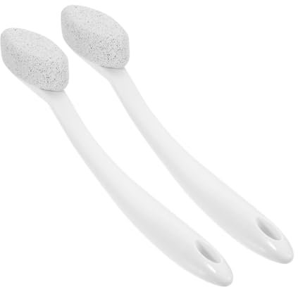LALADEFIEE 2piezas Pumice Para Pies Mango Herramienta De Exfoliación Para Eliminar Callos y Durezas Para Cuidado De Pies Casa y Salón