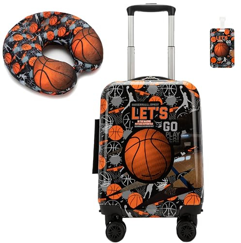 HTgroce Valigia Bambini, Trolley Bambino da Viaggio, Valigia Ragazzo Trolley Bagaglio a Mano Bagaglio per bambini